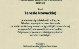 Jubileusz 25 - lecia istnienia Rady ds. Rodzin Wojew&oacute;dztwa Warmińsko - Mazurskiego