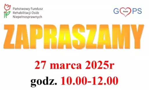 Zdjęcie do Zapraszamy na spotkanie w dniu 27 marca 2025 r. z pracownikami PFRON Oddziału W-M w Olsztynie 